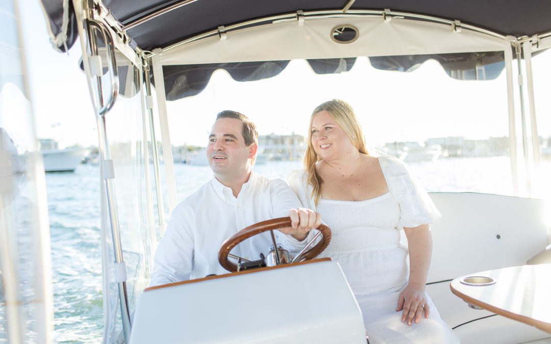 Newport Harbor Engagement | Sam & Maclay